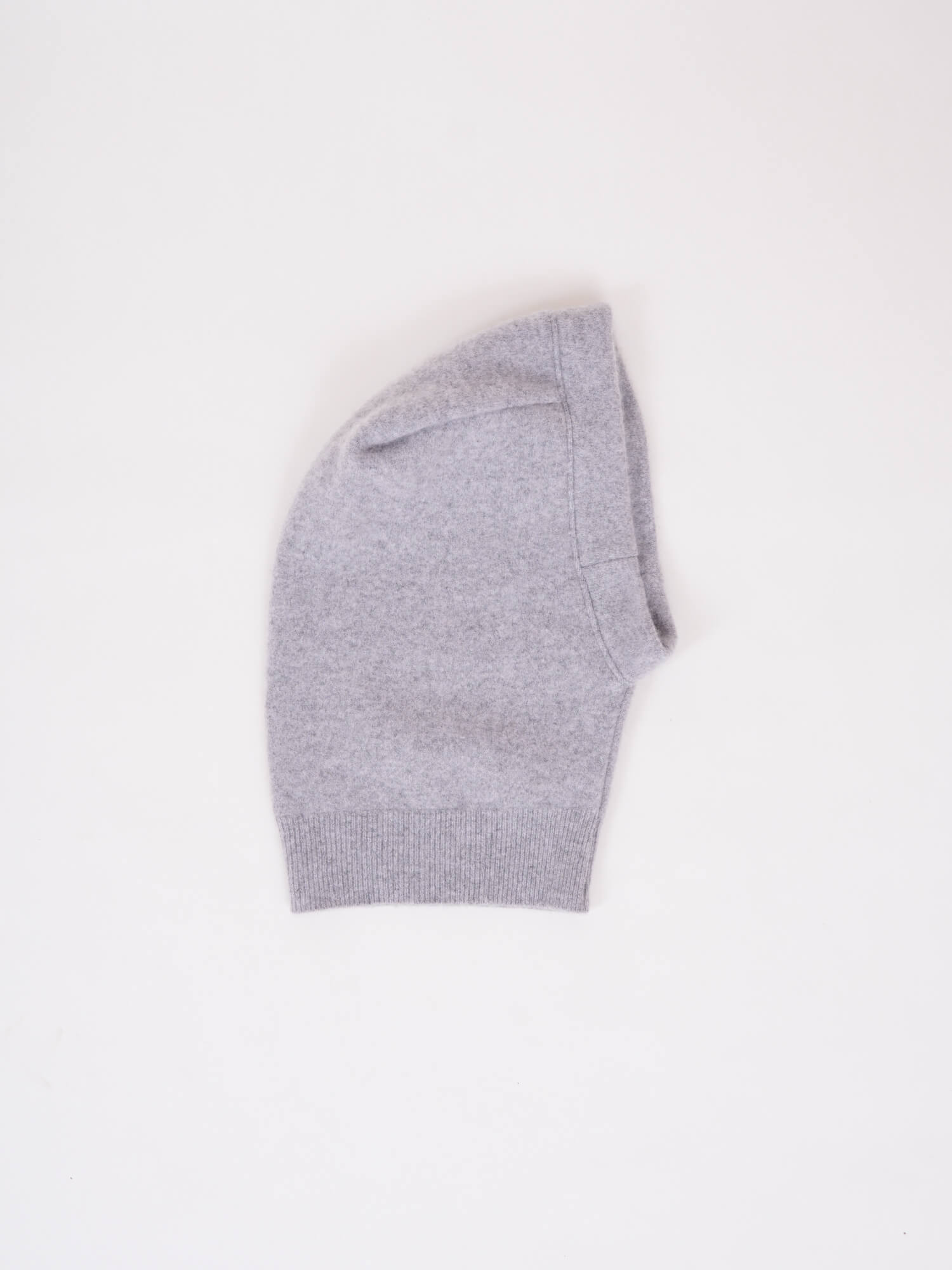 Upcycled pure cashmere balaclava for baby and children on a white background