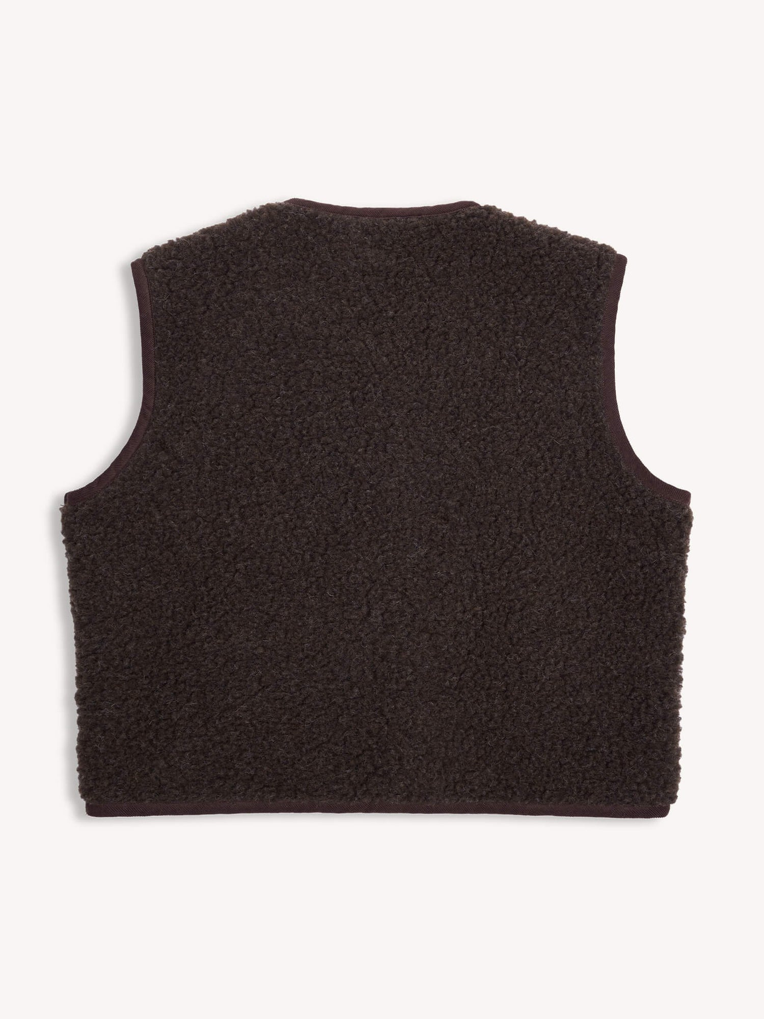 Merino Wool Chocolate Brown Vest Adult - Happymess
