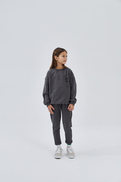 Organic Cotton Sweatpants - Dark Grey