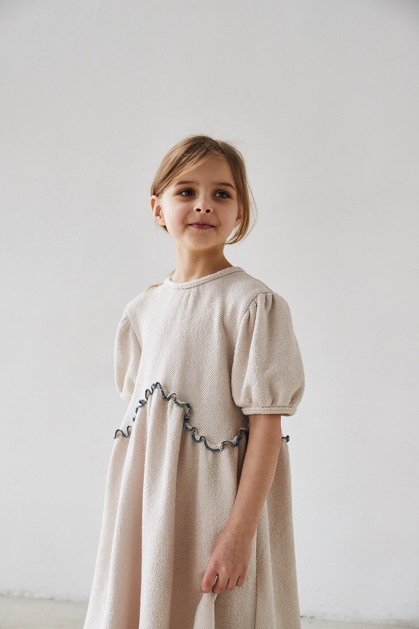 Oversized Cotton Dress Marie - Beige