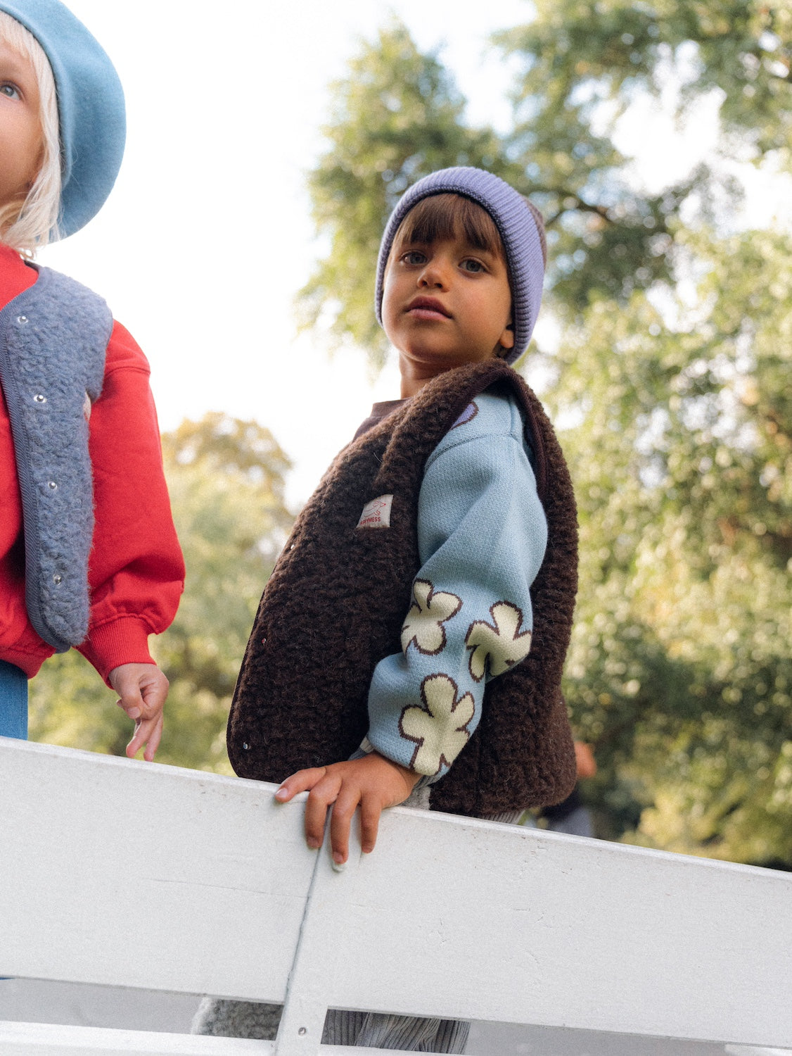 Merinowollweste für Kinder – Schokobraun, Happymess
