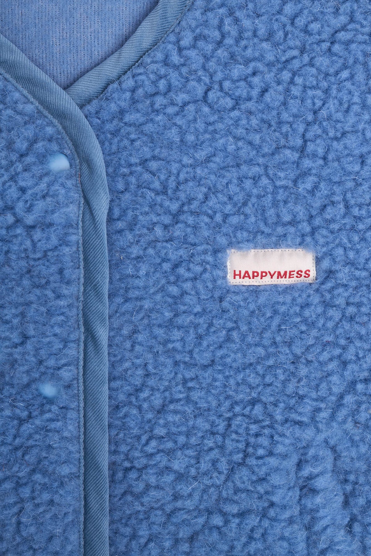Merinowollweste für Erwachsene – Eisblau, Happymess