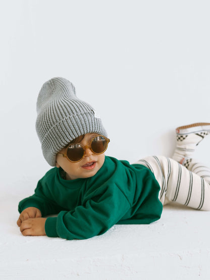 Sweatshirt für Babys und Kleinkinder in Grün und Minimal Leggings