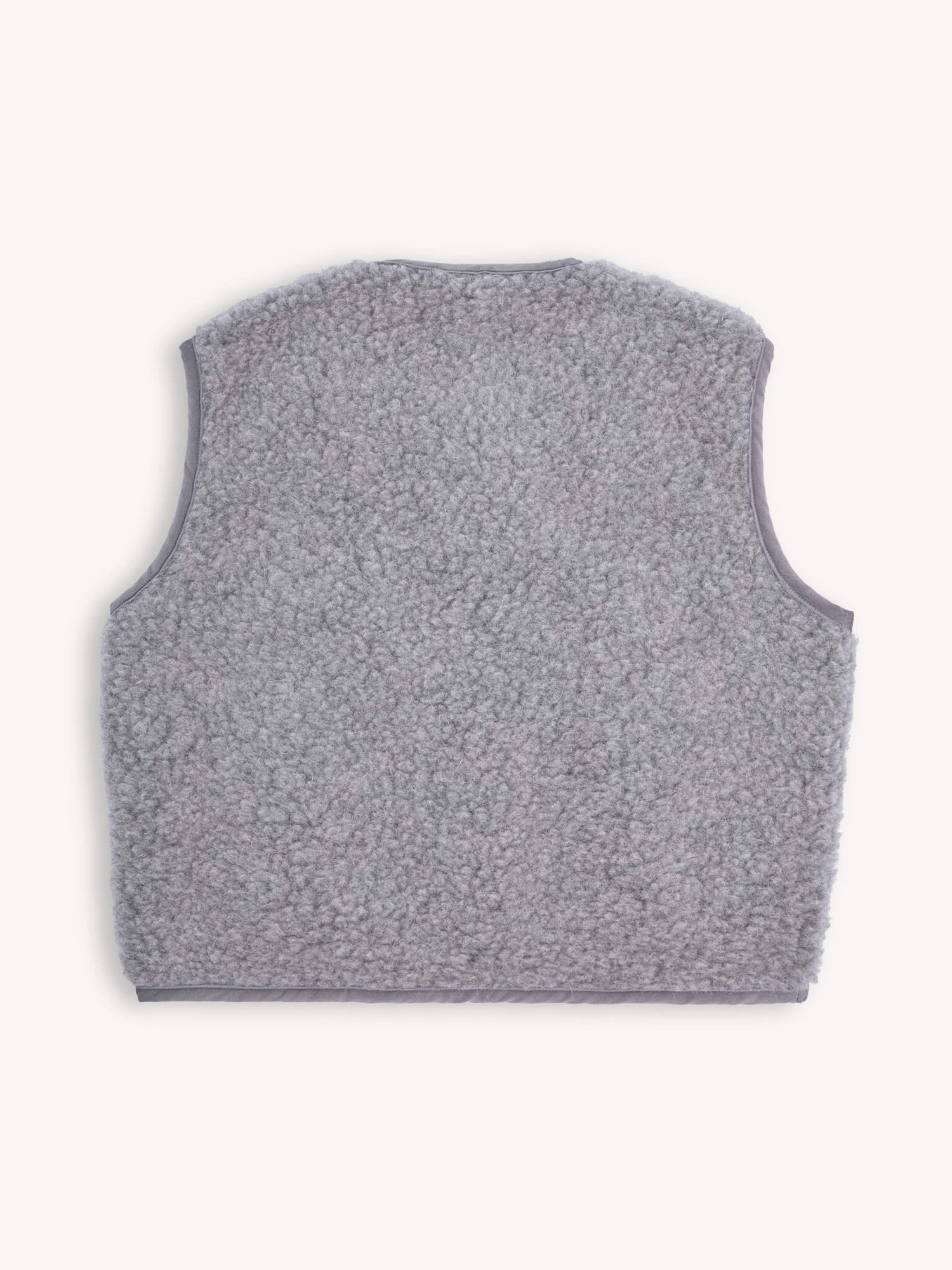 Merino Wool Stone Grey Vest Adult - Happymess
