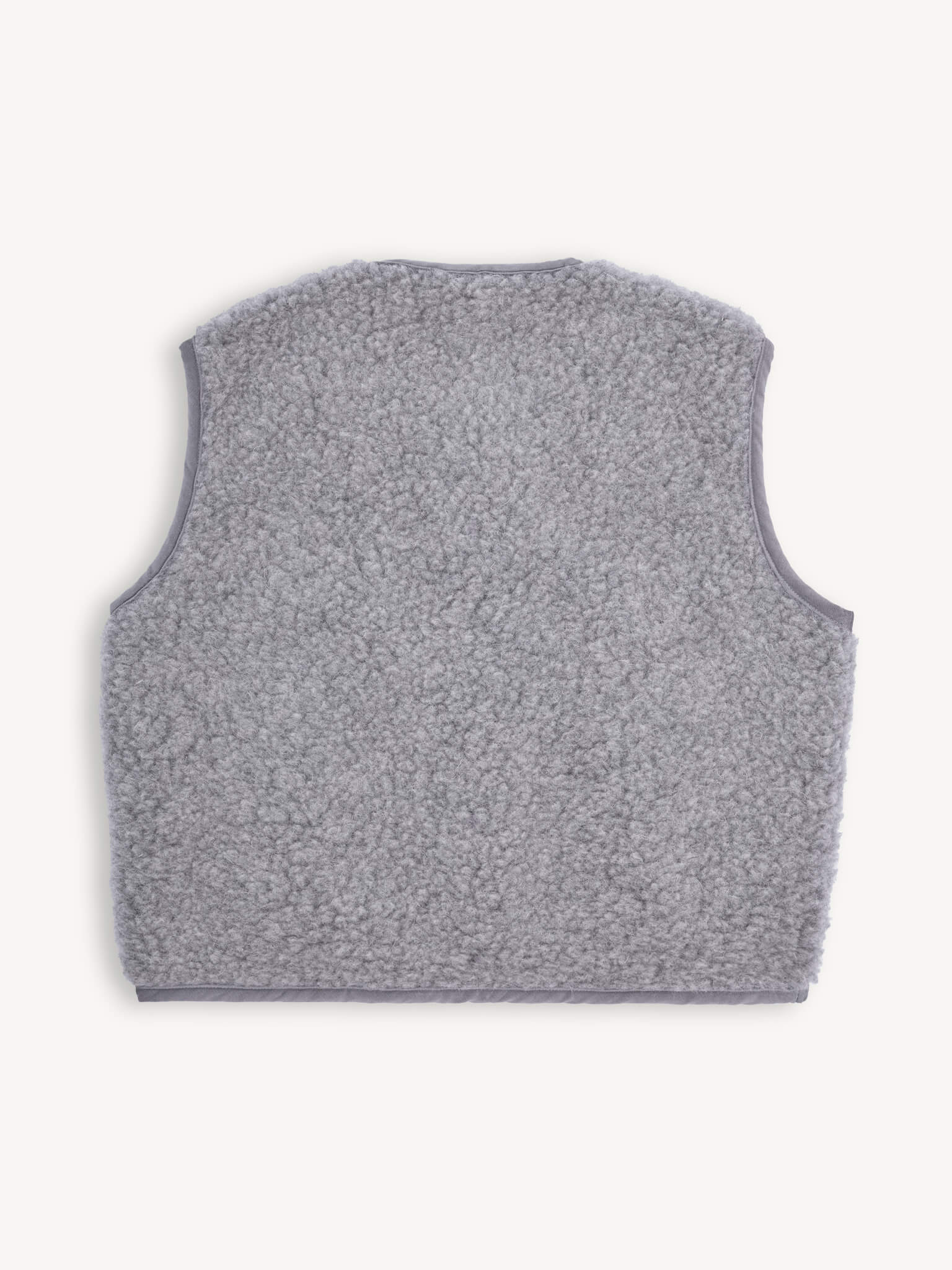 Gray sleeveless sweater vest