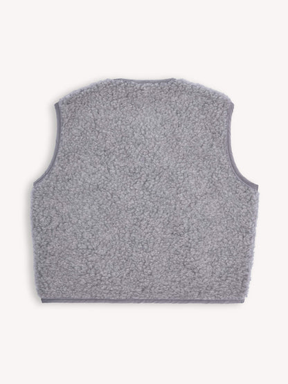 Merino Wool Stone Grey Vest Adult - Happymess