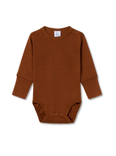 Brown baby bodysuit on a transparent background