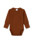 Brown baby bodysuit on a transparent background