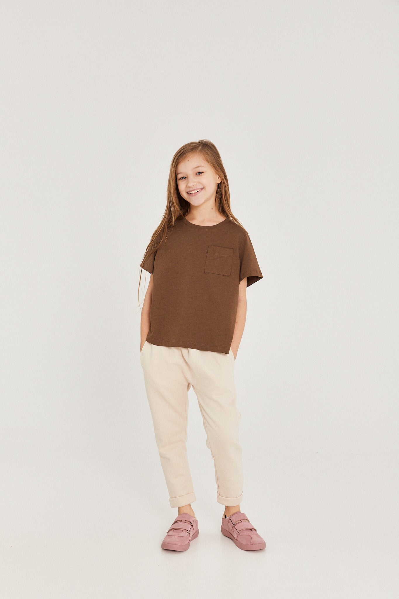 Organic Cotton T-Shirt  - Brown