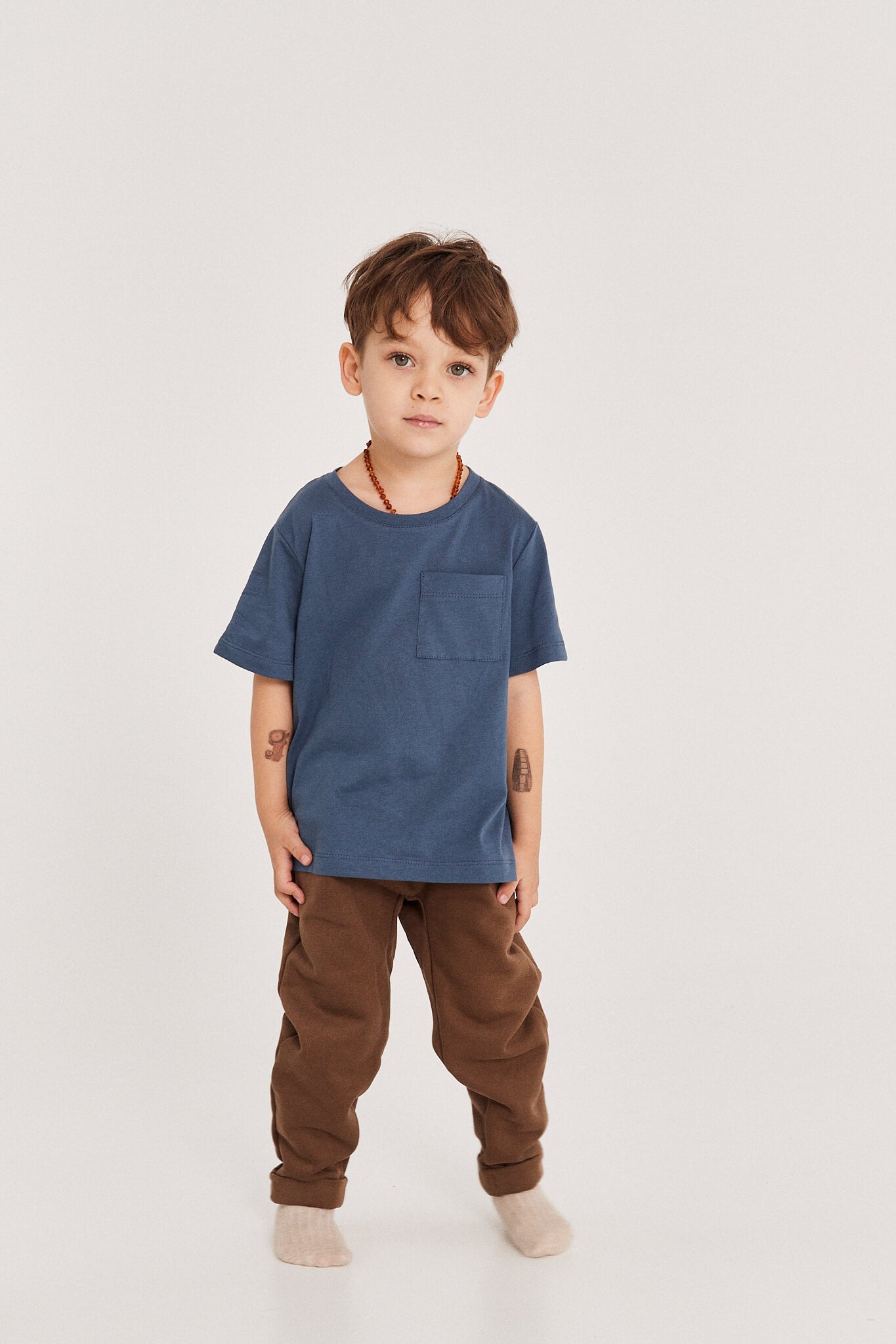 Organic Cotton T-Shirt  - Denim