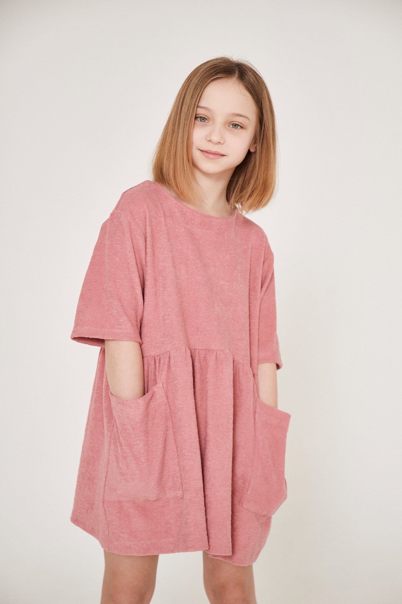 Frottee Dress - Pink