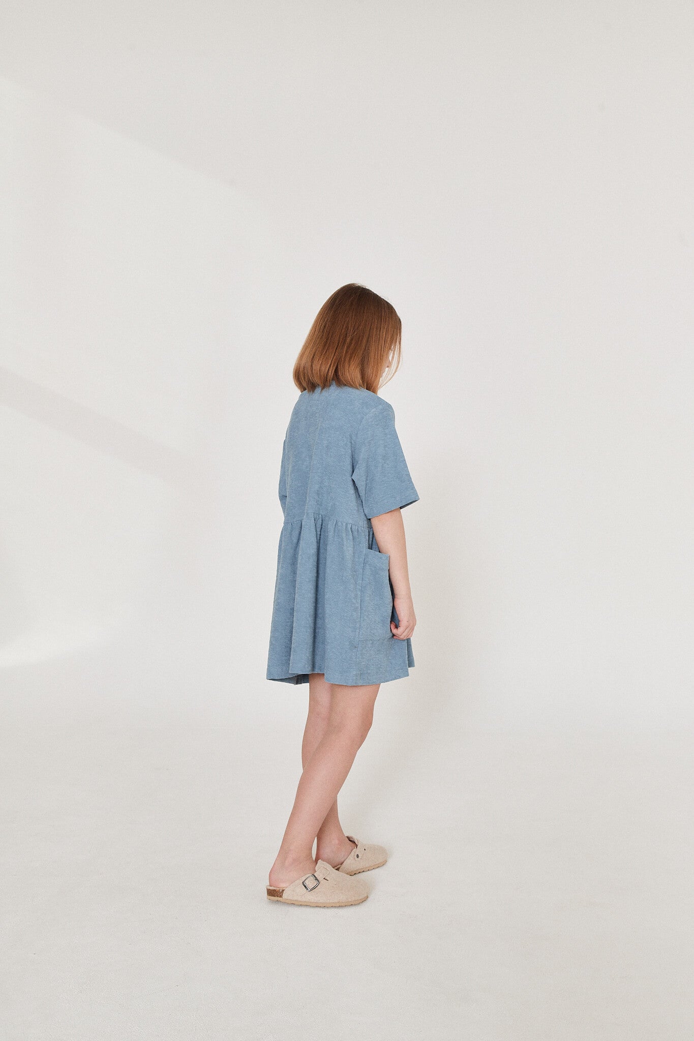 Frottee Dress - Blue