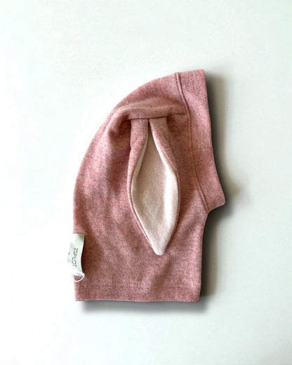 Pure Cashmere Bunny Balaclava - Pink