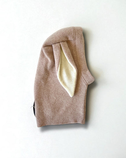 Pure Cashmere Bunny Balaclava - Vintage Pink