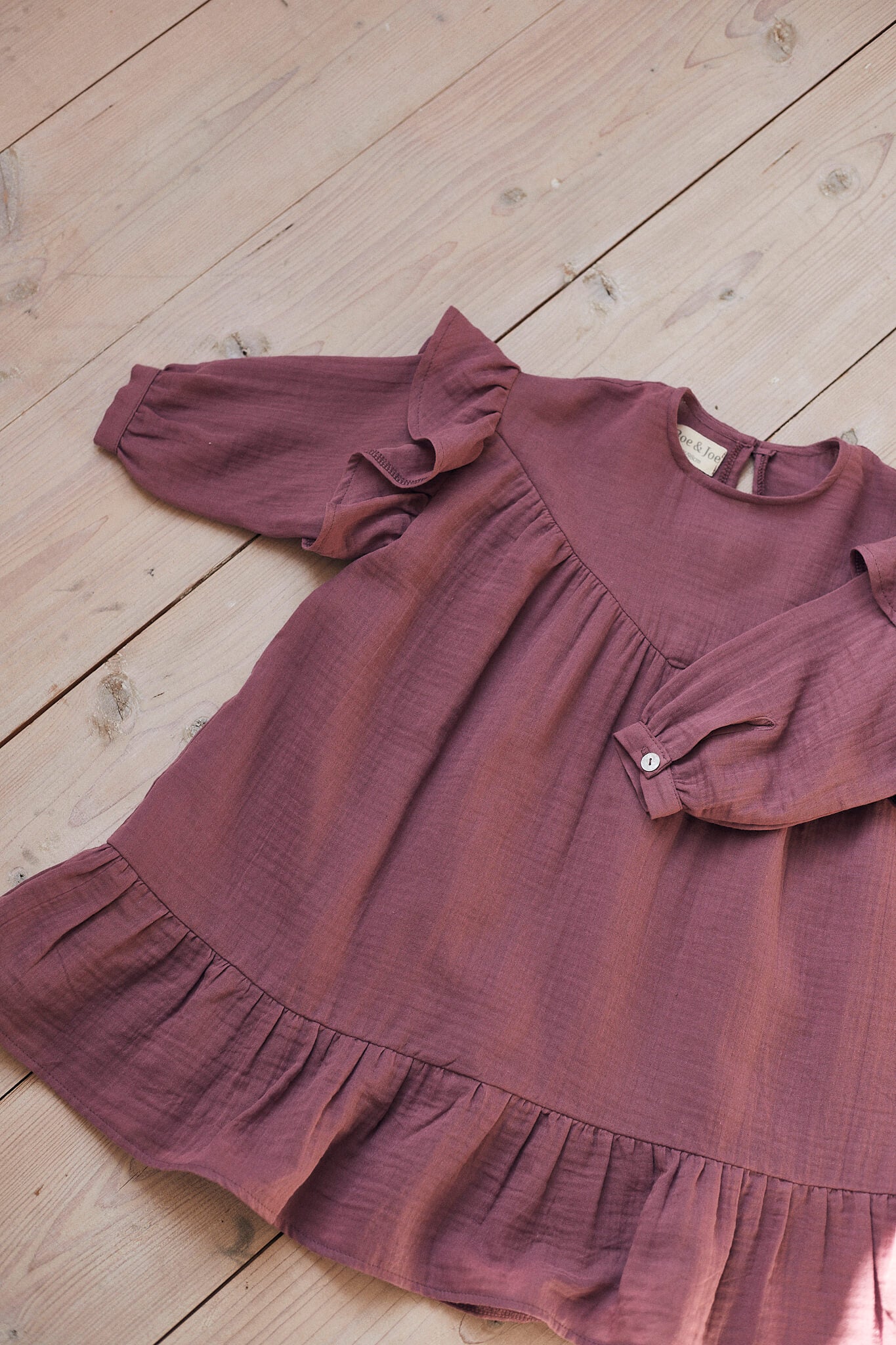 Oversized Cotton Dress - Wild Plum