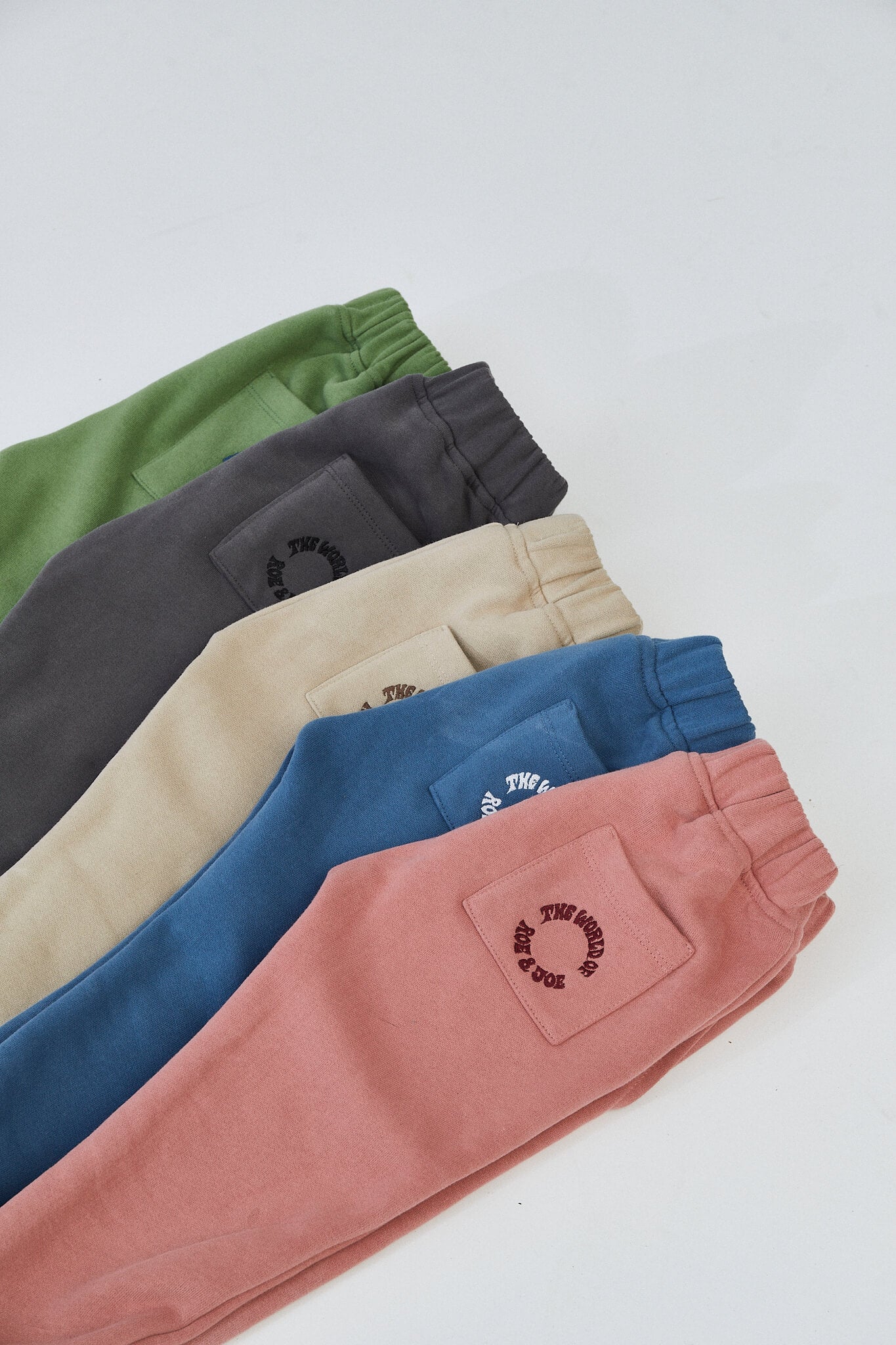 Sweatpants pink blue beige grey green kids